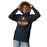 Woman wearing Seven Lakes High School Spartans Navy Blue Premium Unisex Hoodie 222