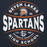 Close-up view of Seven Lakes High School Spartans Navy Blue Premium Unisex Hoodie 218