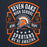 Close-up view of Seven Lakes High School Spartans Navy Blue Premium Unisex Hoodie 207