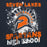 Close-up view of Seven Lakes High School Spartans Navy Blue Premium Unisex Hoodie 205