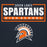 Close-up view of Seven Lakes High School Spartans Navy Blue Premium Unisex Hoodie 049