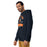 Man wearing Seven Lakes High School Spartans Navy Blue Premium Unisex Hoodie 221