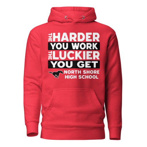 North Shore High School Mustangs Red Premium Unisex Hoodie 238