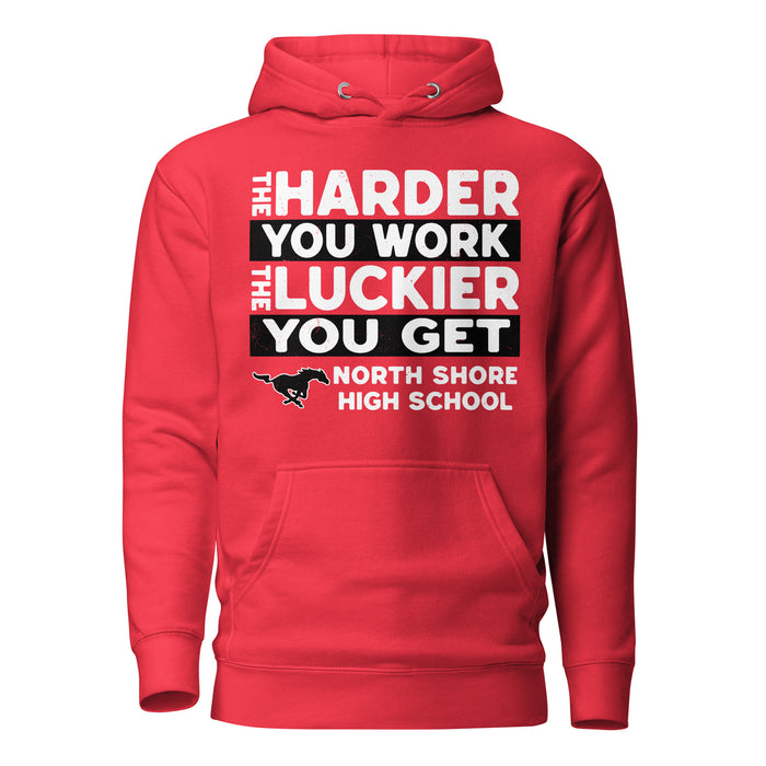 North Shore High School Mustangs Red Premium Unisex Hoodie 238