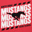 Close-up view of North Shore High School Mustangs Red Premium Unisex Hoodie 223