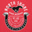 Close-up view of North Shore High School Mustangs Red Premium Unisex Hoodie 229