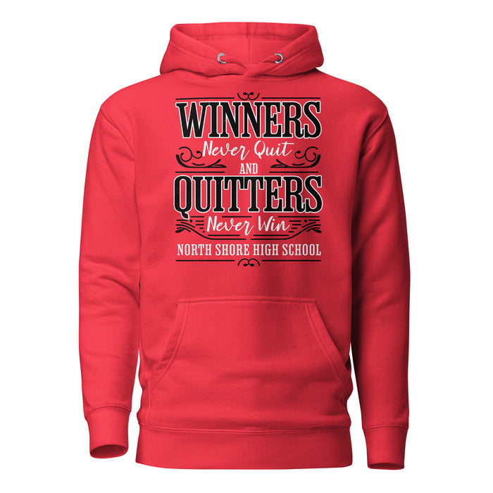 North Shore High School Mustangs Red Premium Unisex Hoodie 237