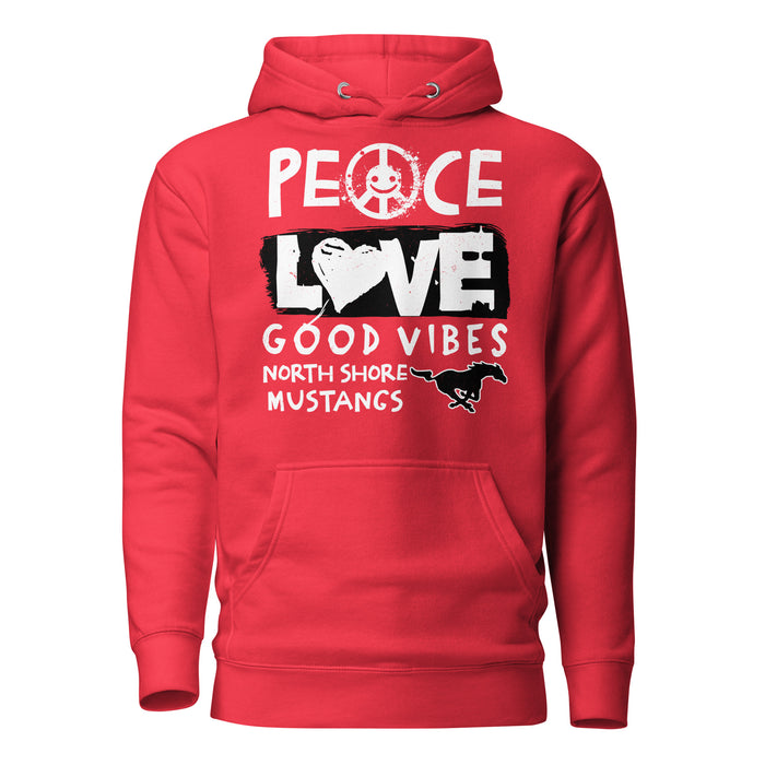 North Shore High School Mustangs Red Premium Unisex Hoodie 240
