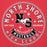 Close-up view of North Shore High School Mustangs Red Premium Unisex Hoodie 215
