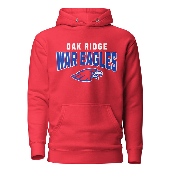 Oak Ridge High School War Eagles Red Premium Unisex Hoodie 234