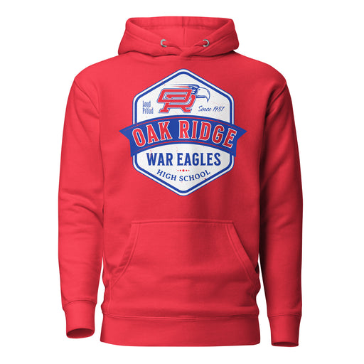 Oak Ridge High School War Eagles Red Premium Unisex Hoodie 209
