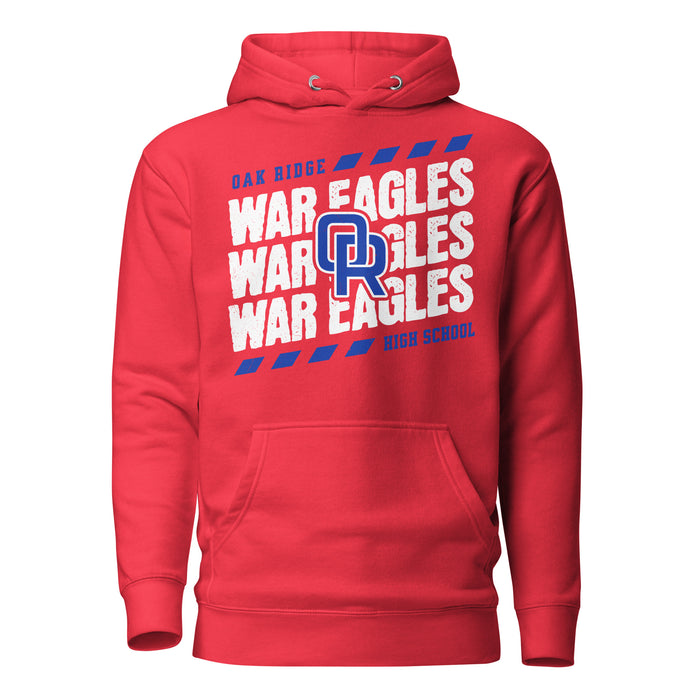 Oak Ridge High School War Eagles Red Premium Unisex Hoodie 223