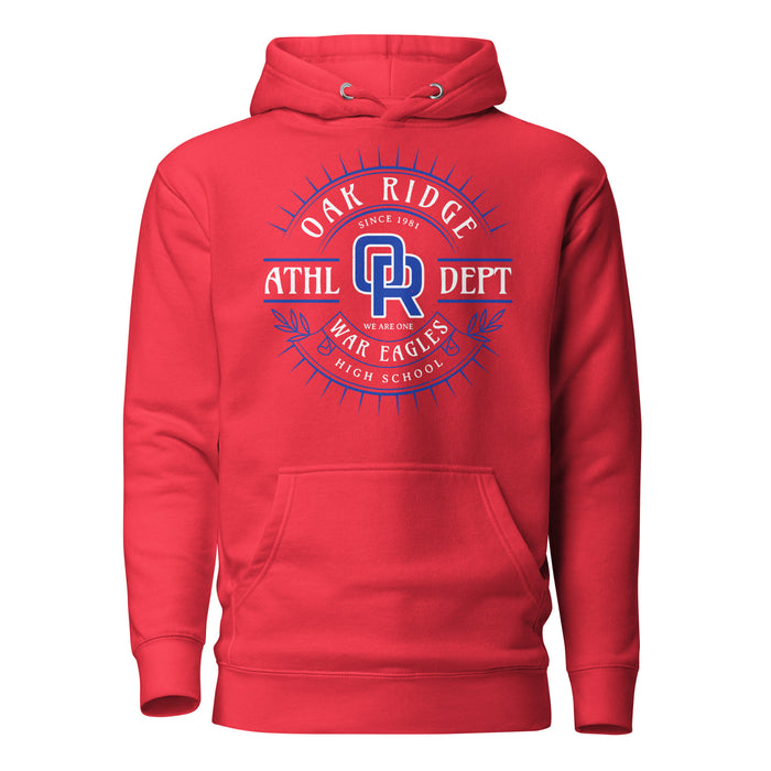 Oak Ridge High School War Eagles Red Premium Unisex Hoodie 201
