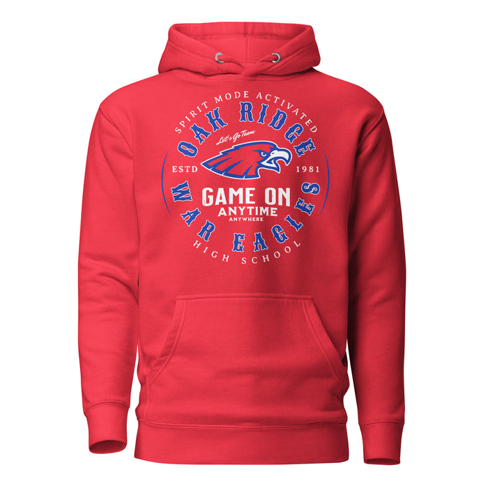 Oak Ridge High School War Eagles Red Premium Unisex Hoodie 214