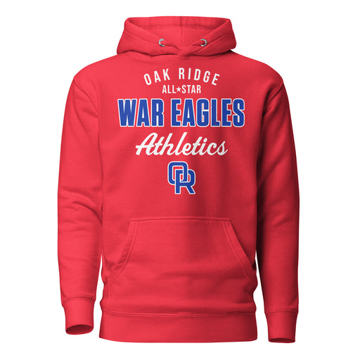 Oak Ridge High School War Eagles Red Premium Unisex Hoodie 034