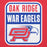 Close-up view of Oak Ridge High School War Eagles Red Premium Unisex Hoodie 001
