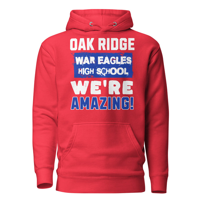 Oak Ridge High School War Eagles Red Premium Unisex Hoodie 231