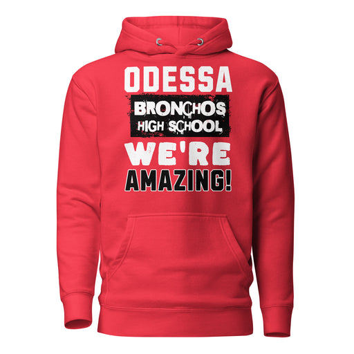 Odessa High School Bronchos Red Premium Unisex Hoodie 231