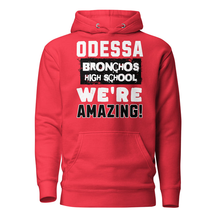 Odessa High School Bronchos Red Premium Unisex Hoodie 231