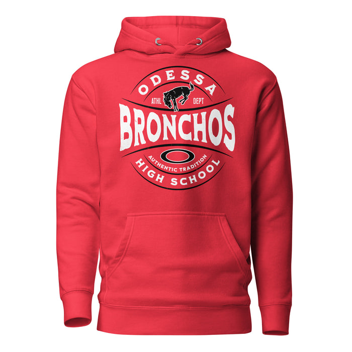 Odessa High School Bronchos Red Premium Unisex Hoodie 218