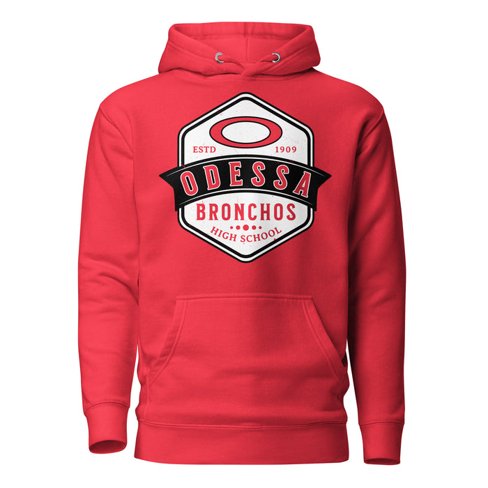 Odessa High School Bronchos Red Premium Unisex Hoodie 209