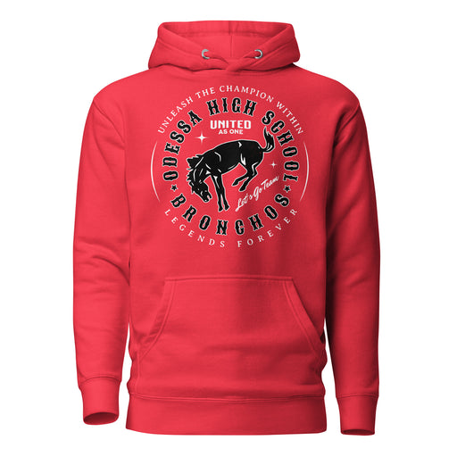 Odessa High School Bronchos Red Premium Unisex Hoodie 214