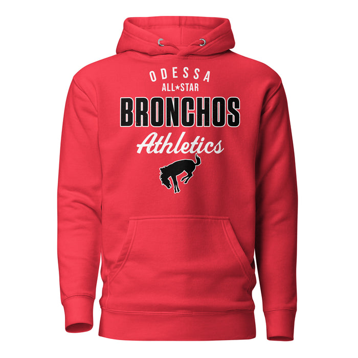 Odessa High School Bronchos Red Premium Unisex Hoodie 034