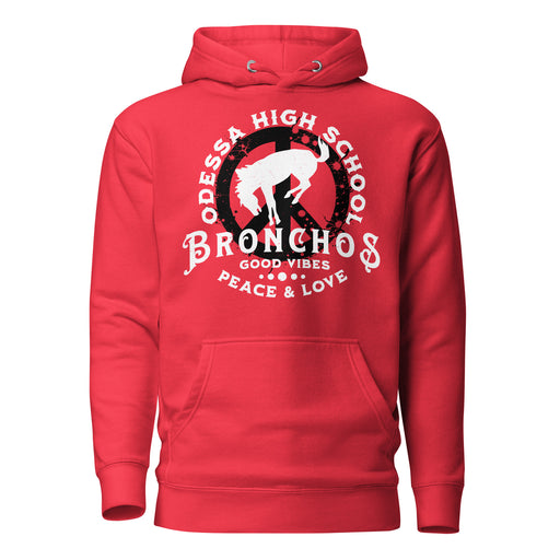 Odessa High School Bronchos Red Premium Unisex Hoodie 206