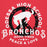 Close-up view of Odessa High School Bronchos Red Premium Unisex Hoodie 206