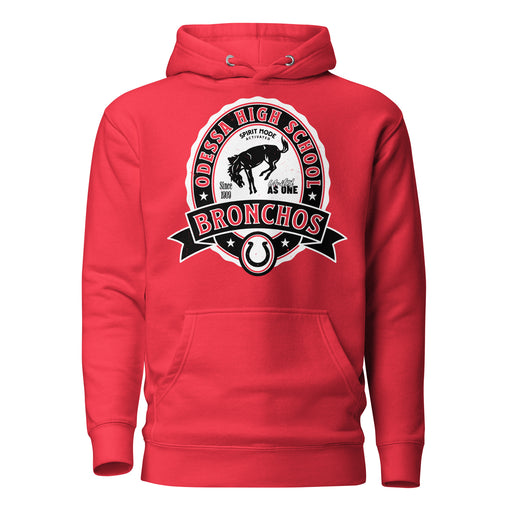 Odessa High School Bronchos Red Premium Unisex Hoodie 212