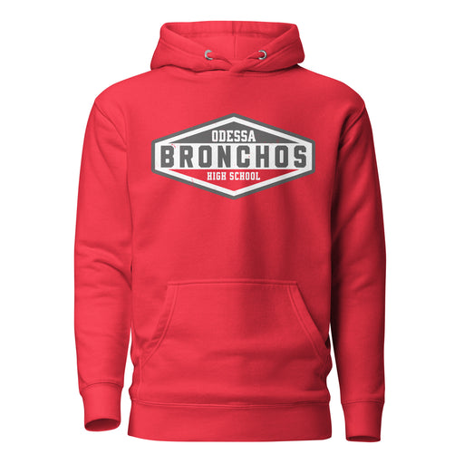 Odessa High School Bronchos Red Premium Unisex Hoodie 009