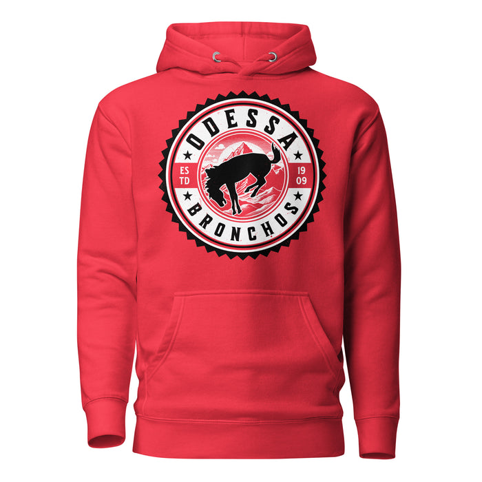 Odessa High School Bronchos Red Premium Unisex Hoodie 203