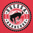 Close-up view of Odessa High School Bronchos Red Premium Unisex Hoodie 203