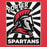 Close-up view of Porter High School Spartans Red Premium Unisex Hoodie 226