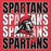 Close-up view of Porter High School Spartans Red Premium Unisex Hoodie 233