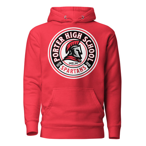 Porter High School Spartans Red Premium Unisex Hoodie 220