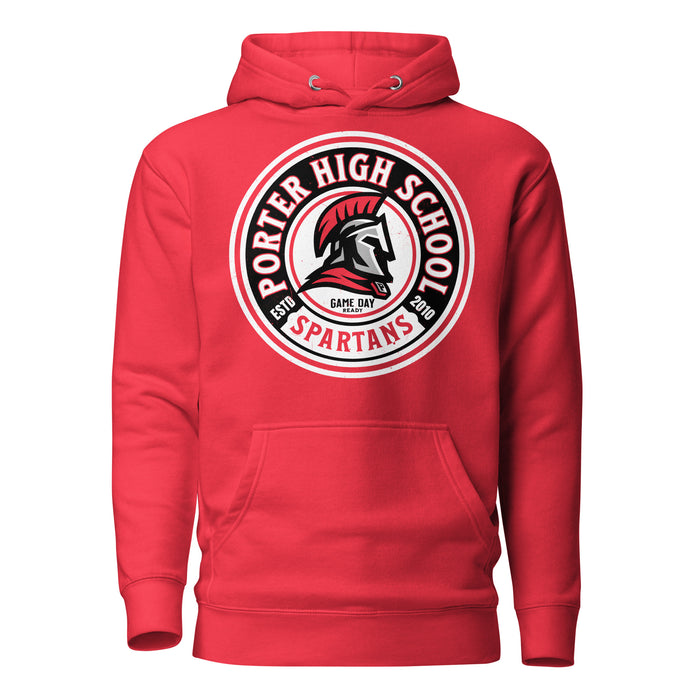 Porter High School Spartans Red Premium Unisex Hoodie 220