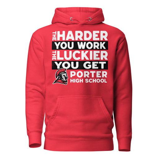 Porter High School Spartans Red Premium Unisex Hoodie 238
