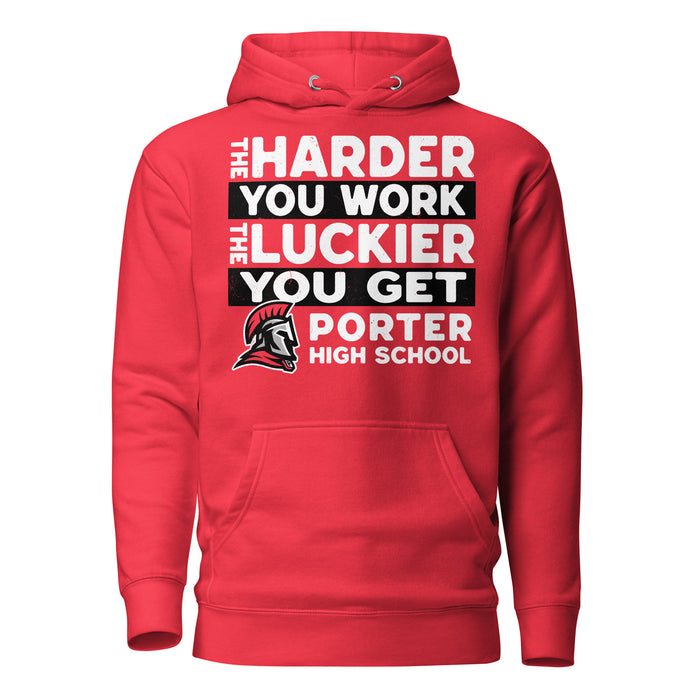 Porter High School Spartans Red Premium Unisex Hoodie 238