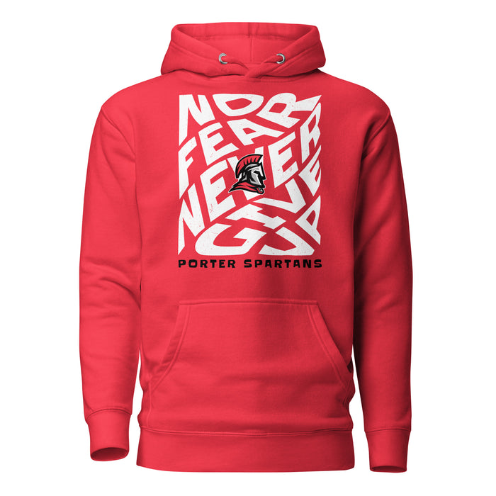 Porter High School Spartans Red Premium Unisex Hoodie 236