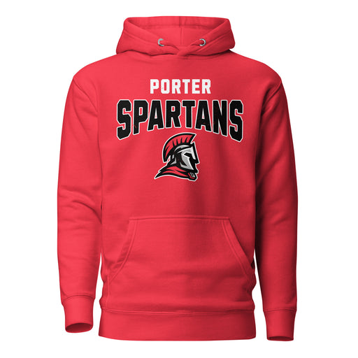 Porter High School Spartans Red Premium Unisex Hoodie 234