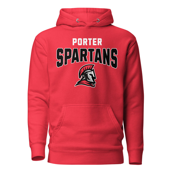 Porter High School Spartans Red Premium Unisex Hoodie 234