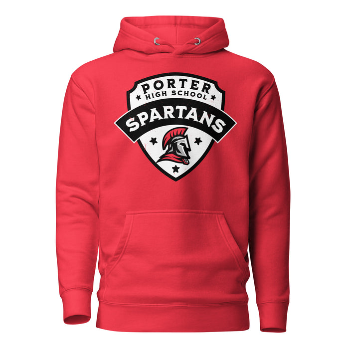 Porter High School Spartans Red Premium Unisex Hoodie 221