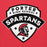 Close-up view of Porter High School Spartans Red Premium Unisex Hoodie 221