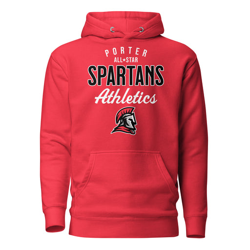Porter High School Spartans Red Premium Unisex Hoodie 034