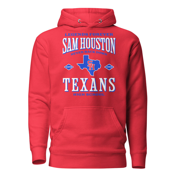 Sam Houston High School Texans Red Premium Unisex Hoodie 230