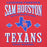 Close-up view of Sam Houston High School Texans Red Premium Unisex Hoodie 230