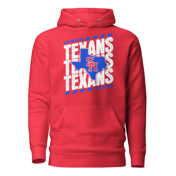 Sam Houston High School Texans Red Premium Unisex Hoodie 223