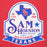 Back view of Sam Houston High School Texans Red Premium Unisex Hoodie 219