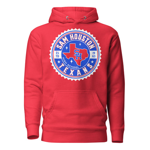Sam Houston High School Texans Red Premium Unisex Hoodie 203